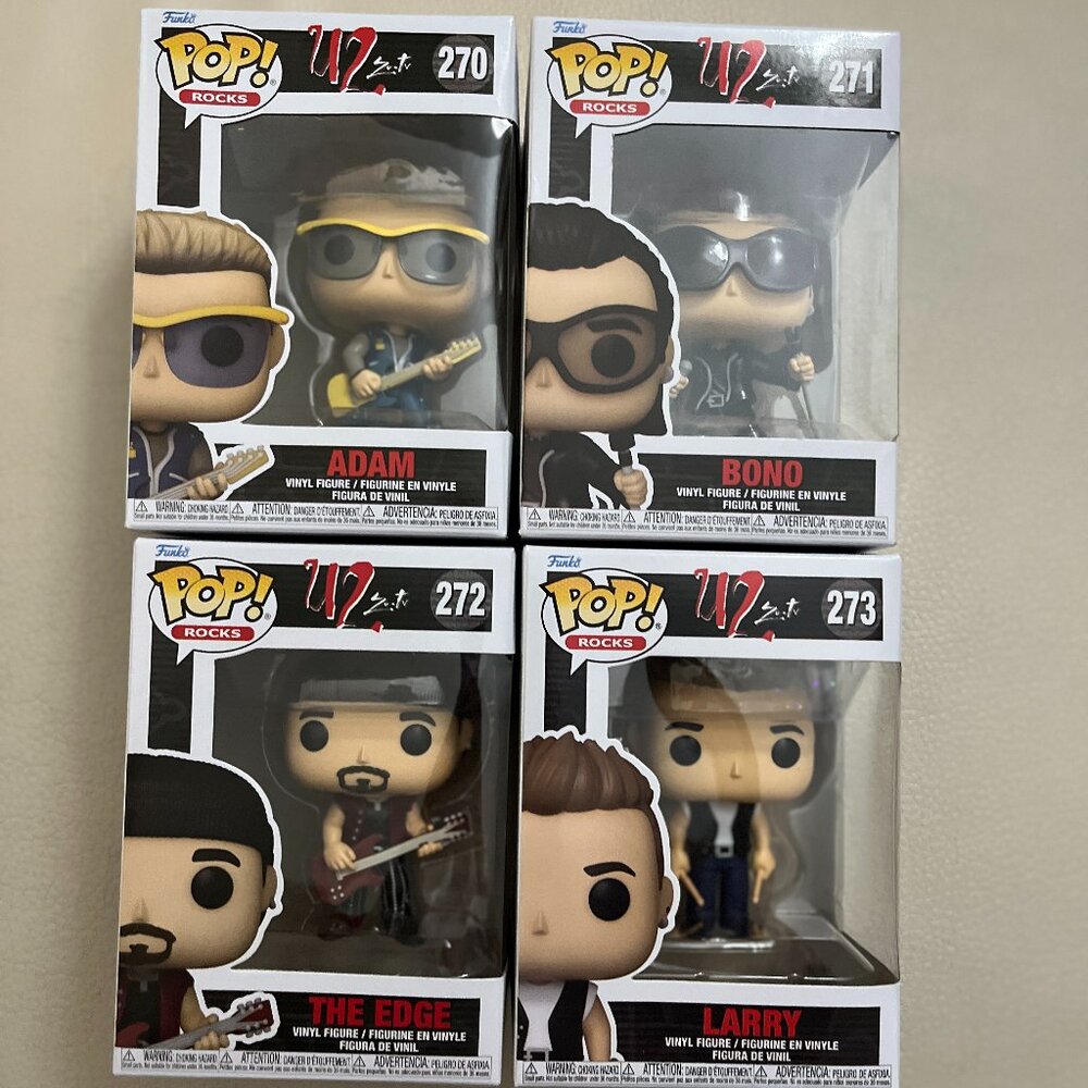Funko Pop! Rocks U2 Full Set - Picture 1 of 14